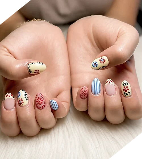 colorful nail designs